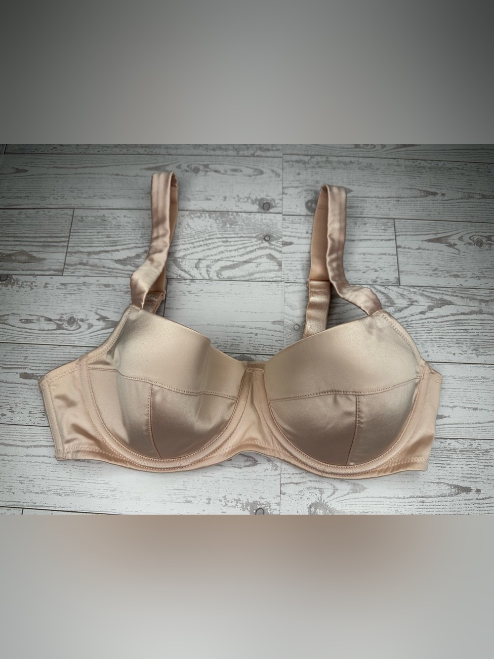 DKNY Pink Satin Underwire Bra